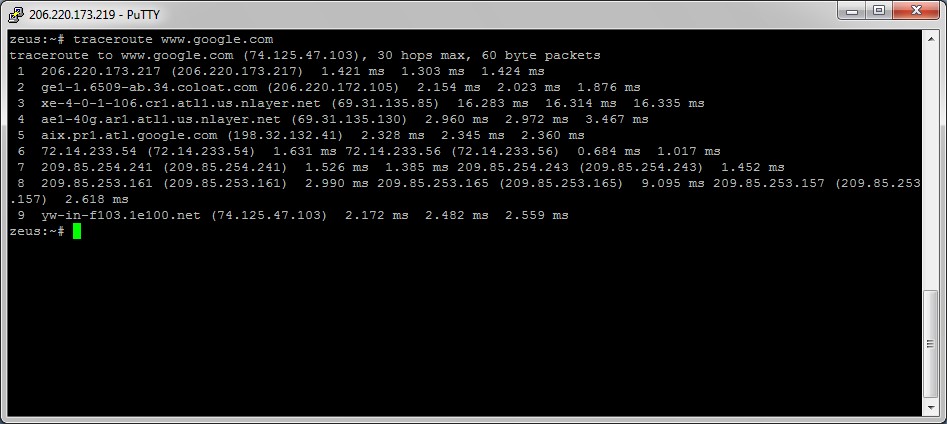 traceroute